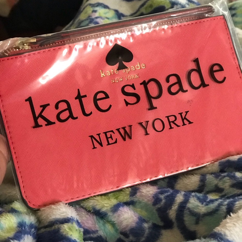 Coral Kate Spade Wristlet